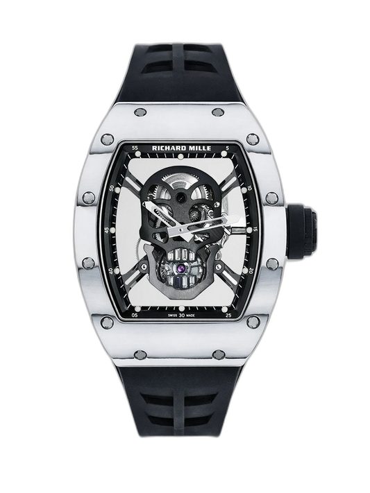 Richard Mille RM52-01 Skull Tourbillon Super Clone Replica Watch White Carbon TPT Skeleton Dial