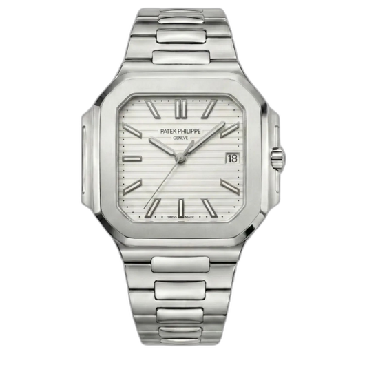 Patek Philippe White Dial 45 mm Bracelet Men's Watch
