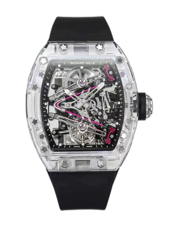 Richard Mille RM 38-02 Tourbillon Replica Watch – Transparent Crystal Case