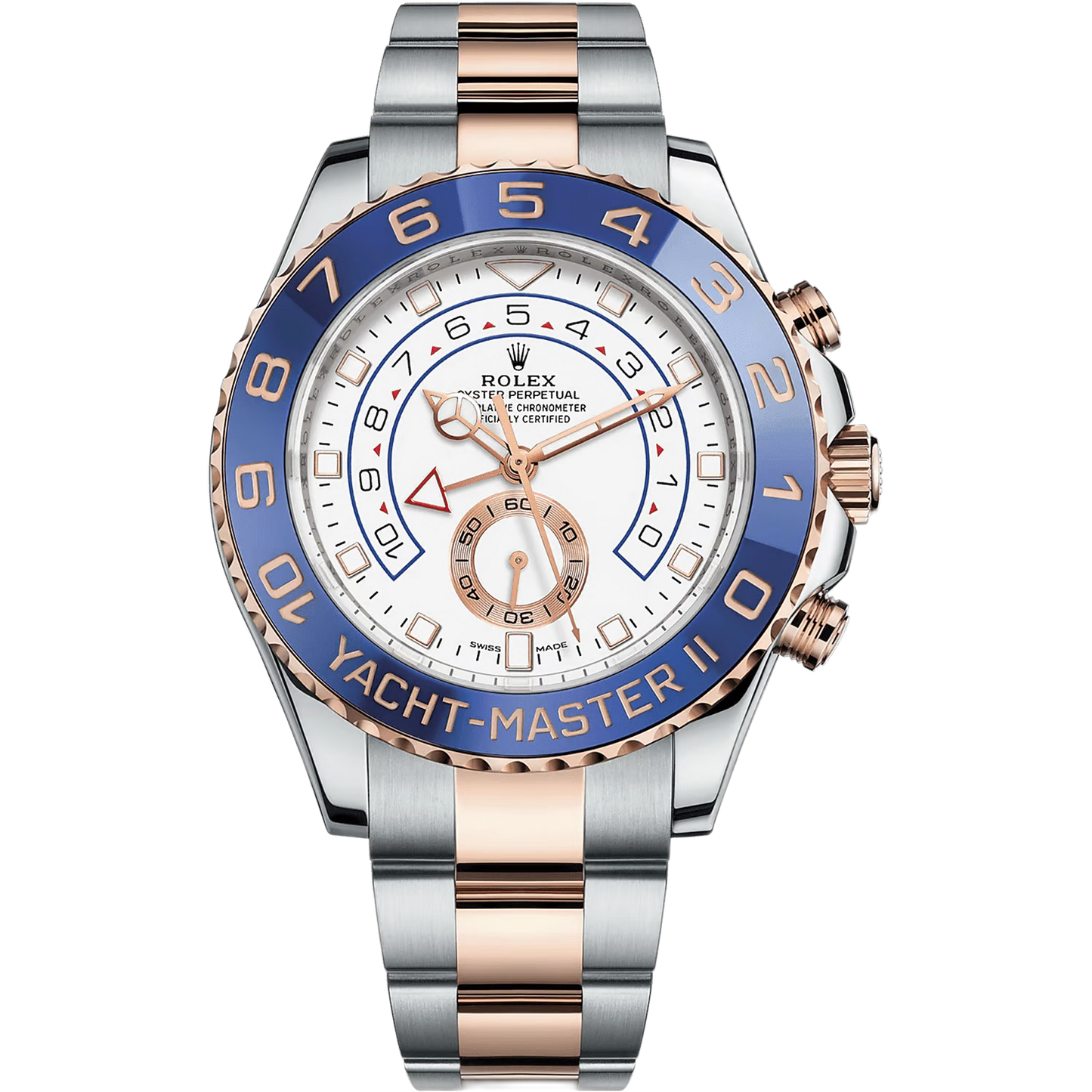 Rolex Yacht-Master II White Dial 44 mm Metal Bracelet Men's Watch (Ref. 086)