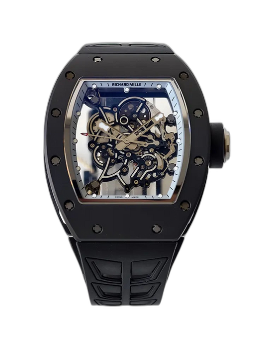 UMI Richard Mille RM055 Bubba Watson Replica RMUL2 Skeleton Dial Black Ceramic Titanium Luxury Watch