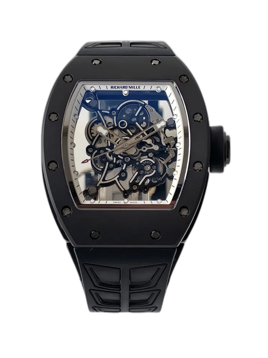 UMI Richard Mille RM 055 Bubba Watson Black Ceramic White Flange Replica Watch