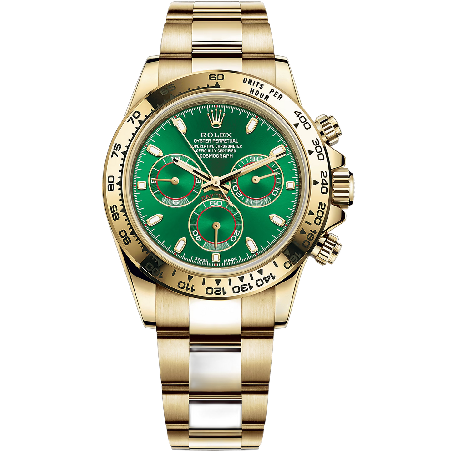 Rolex Daytona Green Dial 43 mm Metal Bracelet Men's Watch (Ref. 103)