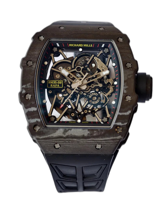 UMI Richard Mille Replica RM 35-02 Rafael Nadal Carbon TPT Black Strap RMAL1 Automatic Movement