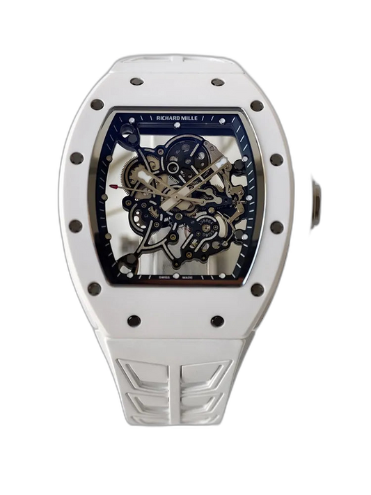 UMI Richard Mille RM 055 Bubba Watson White Ceramic RMUL2 Movement Replica Watch