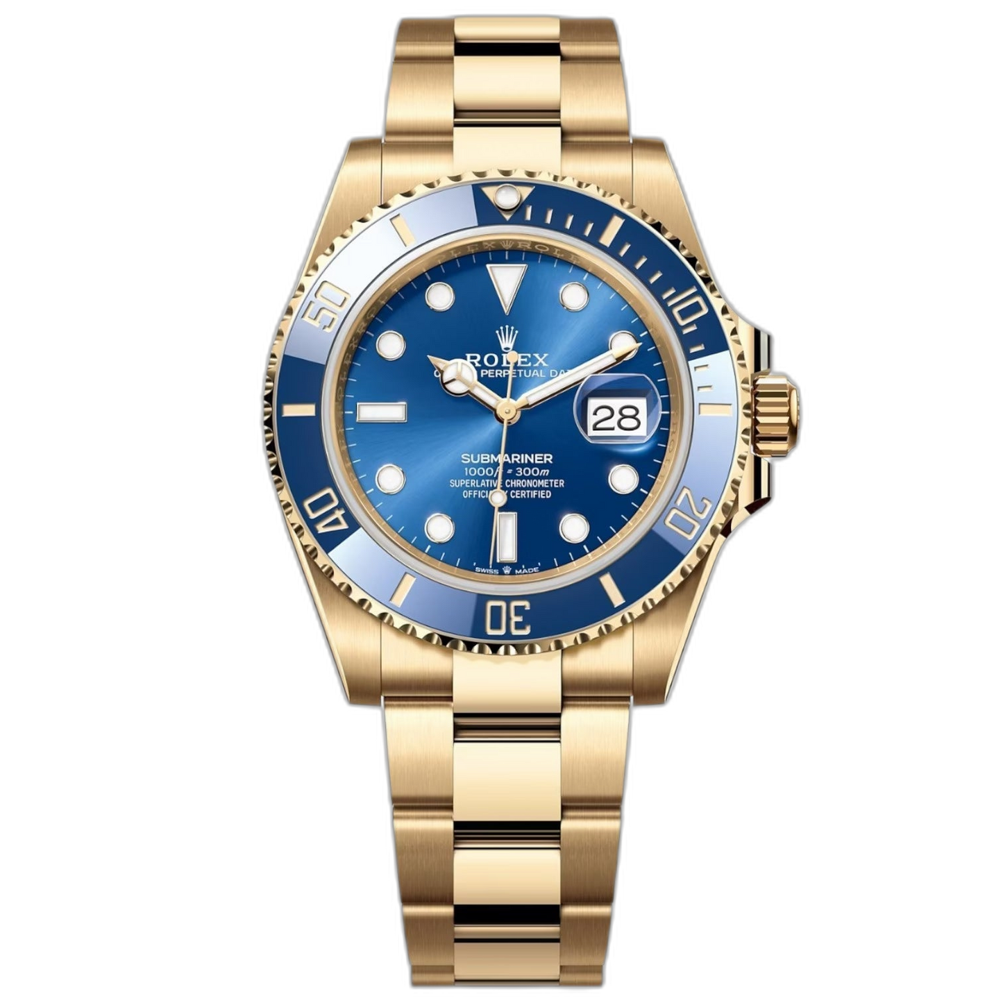 Rolex Submariner Blue Dial 41 mm Metal Bracelet Men's Watch (Ref. 072)