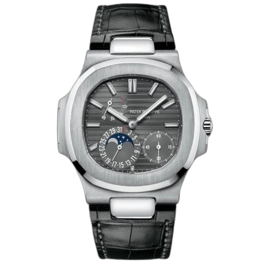 Patek Philippe Aquanaut Black Dial 41 mm Black Strap Men's Watch (Ref. V1)
