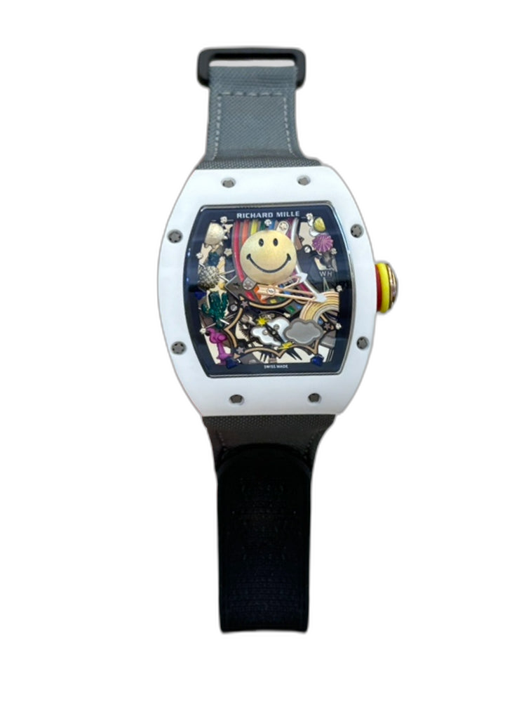 Richard Mille RM 88 Replica AAA – White Ceramic, Black Strap, Swiss Tourbillon Look