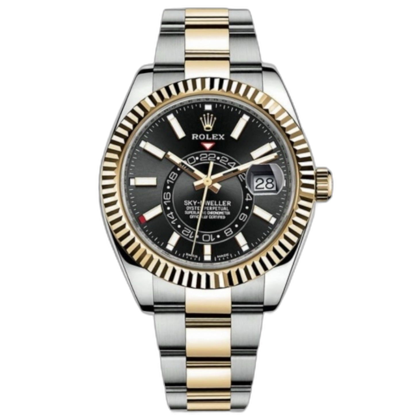 Rolex Sky-Dweller White Dial 43 mm Metal Bracelet Men's Watch (Ref. 026)