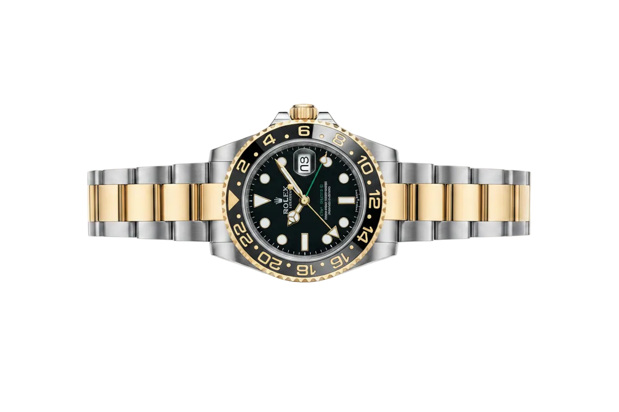 Rolex GMT-Master II Black Dial Metal Bracelet Men's Watch (Ref. 087)
