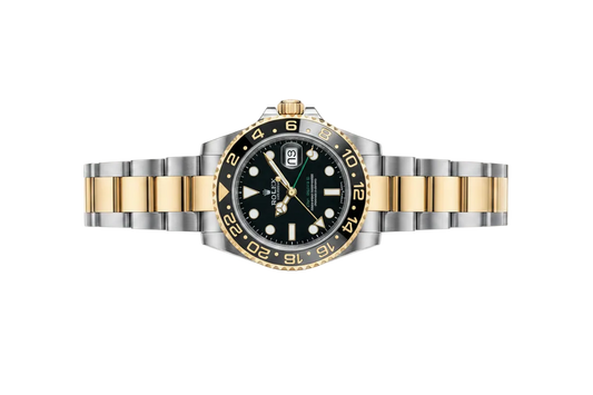 Rolex GMT-Master II Black Dial Metal Bracelet Men's Watch (Ref. 087)