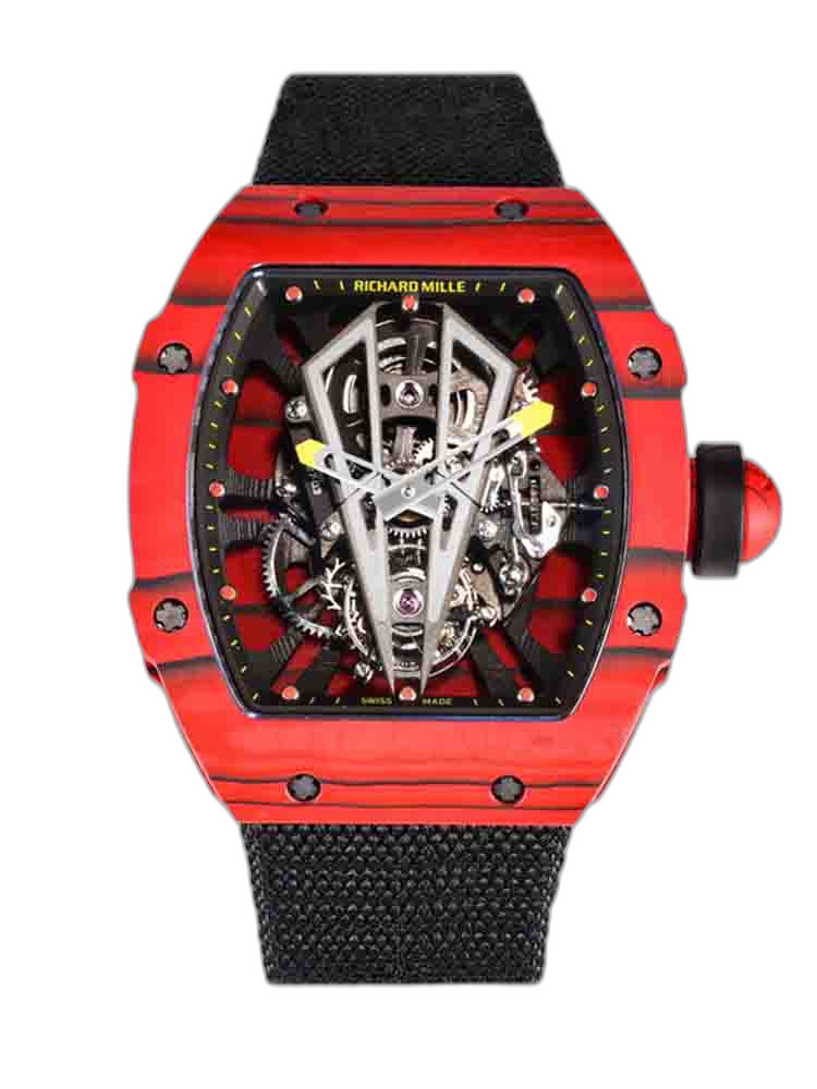 Swiss Replica Richard Mille RM27-03 41mm Red Matador Skeleton Dial Carbon Fiber Case