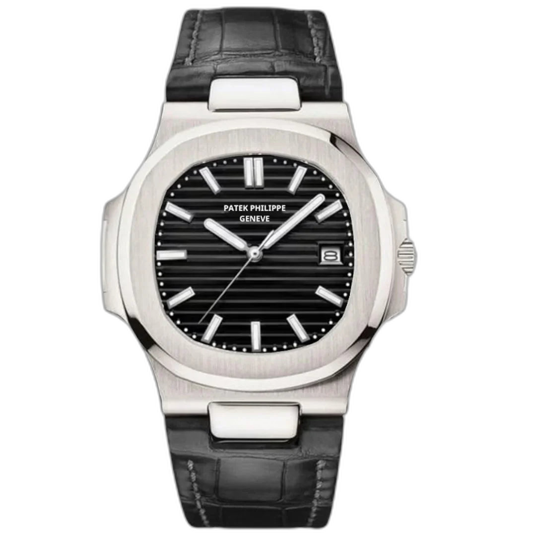 Patek Philippe Aquanaut Black Dial 41 mm Black Strap Men's Watch (Ref. V2)