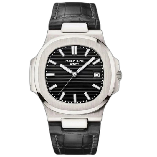 Patek Philippe Aquanaut Black Dial 41 mm Black Strap Men's Watch (Ref. V2)