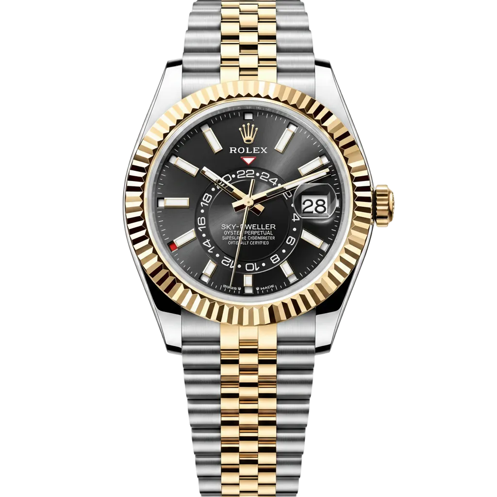 Rolex Sky-Dweller Black Dial 42 mm Metal Bracelet Men's Watch