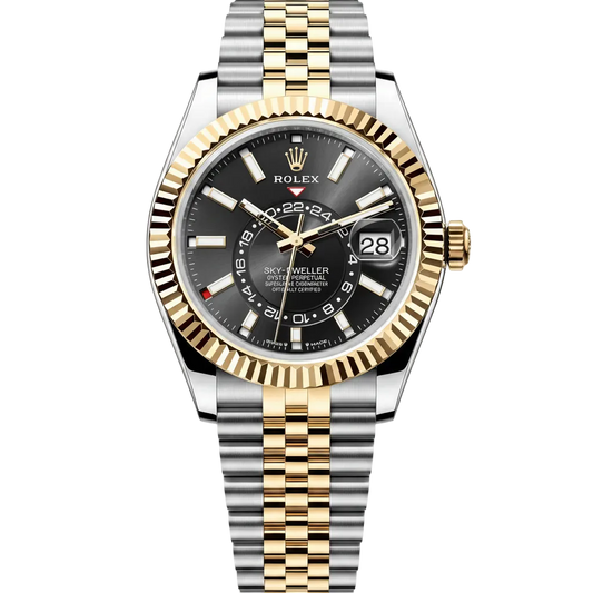 Rolex Sky-Dweller Black Dial 42 mm Metal Bracelet Men's Watch