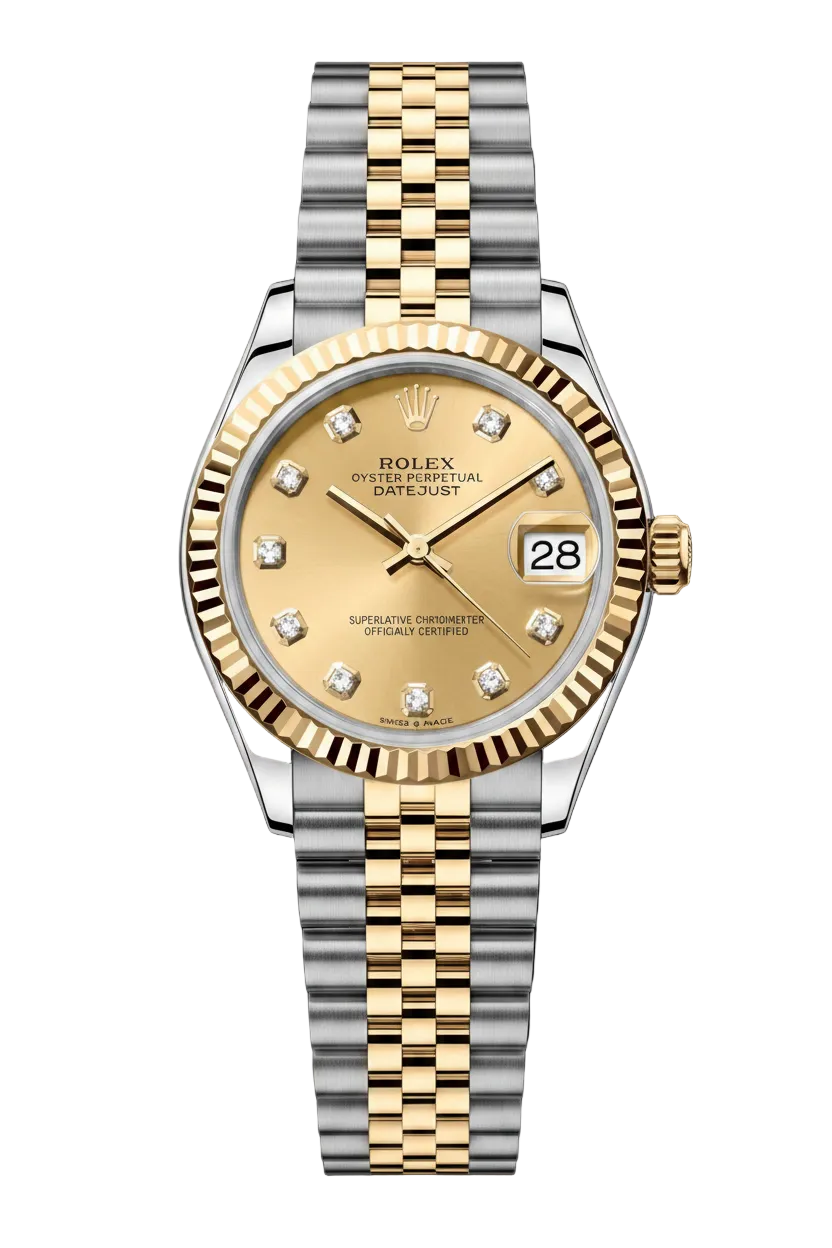 Rolex Datejust Mirror Original 31 mm Metal Bracelet Women's Watch