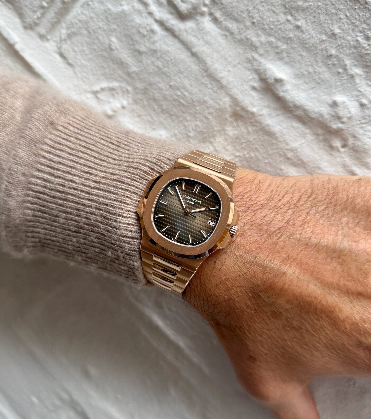 Patek Philippe Nautilus Brown Dial 41 mm Bracelet Men's Watch