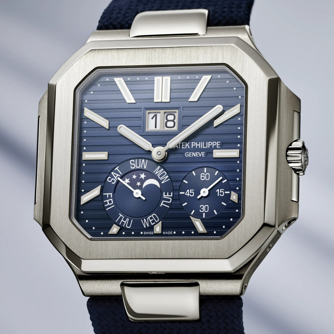Patek Philippe Blue Dial 45 mm Bracelet Men's Watch (Ref. V3)