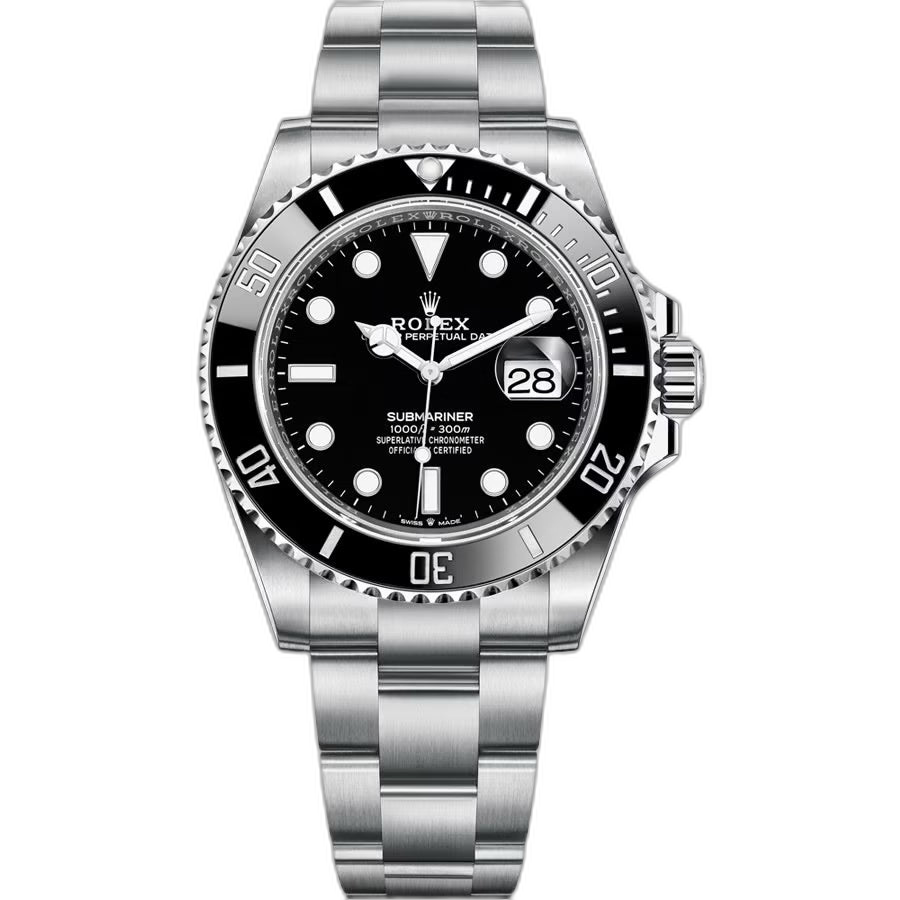 Rolex Submariner Black Dial 41 mm Metal Bracelet Watch