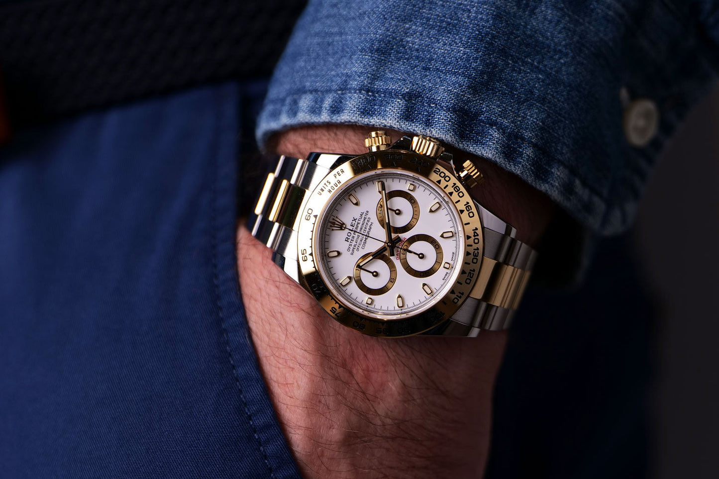 Rolex Daytona Metal Bracelet Men's Watch (Ref. 101)