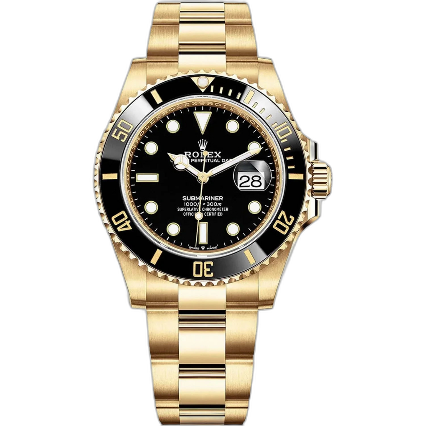Rolex Submariner Black Dial 41 mm Metal Bracelet Men's Watch (Ref. 004)