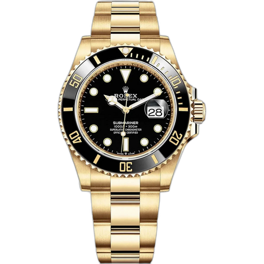 Rolex Submariner Black Dial 41 mm Metal Bracelet Men's Watch (Ref. 004)
