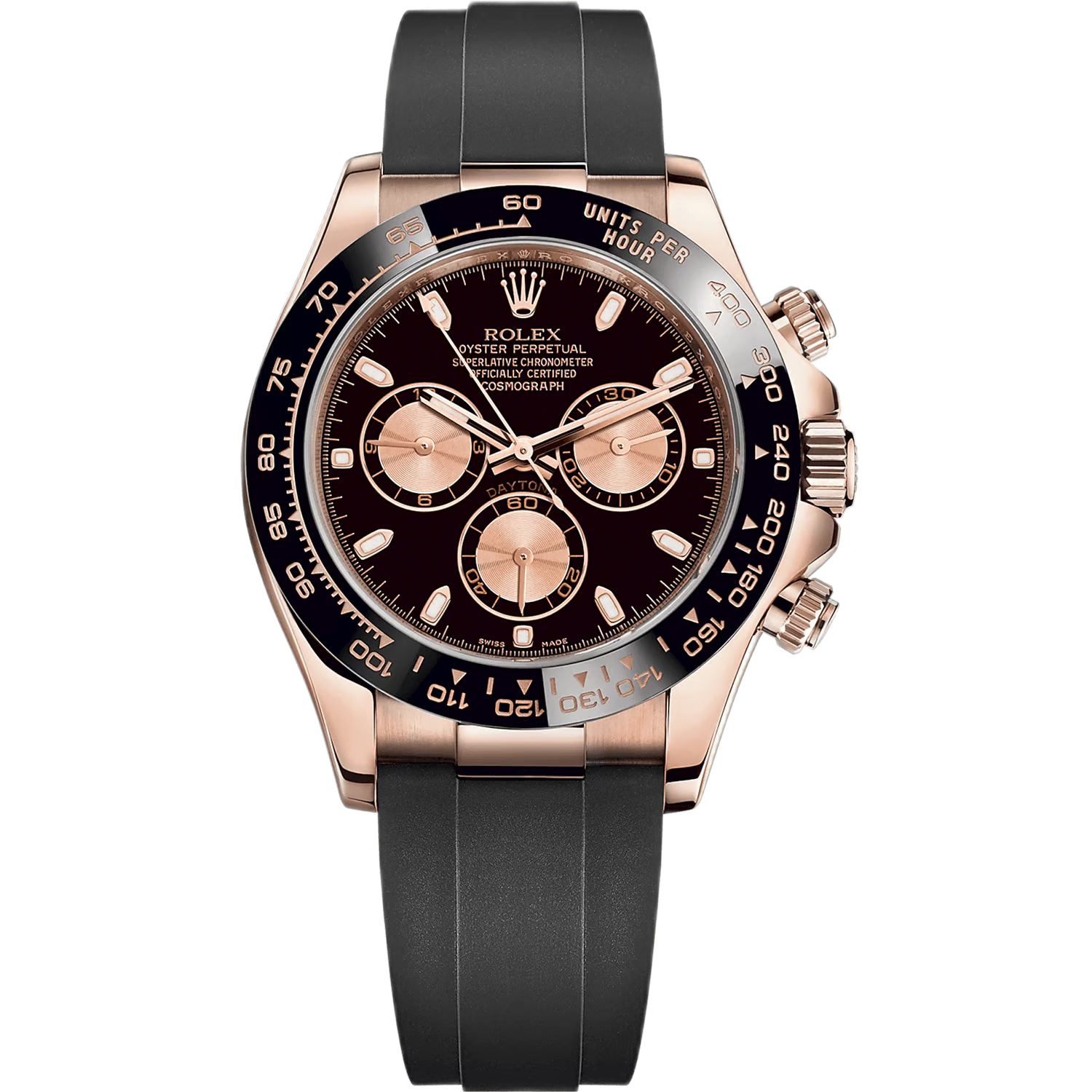 Rolex Daytona Rubber Black Dial 42 mm Men's Watch