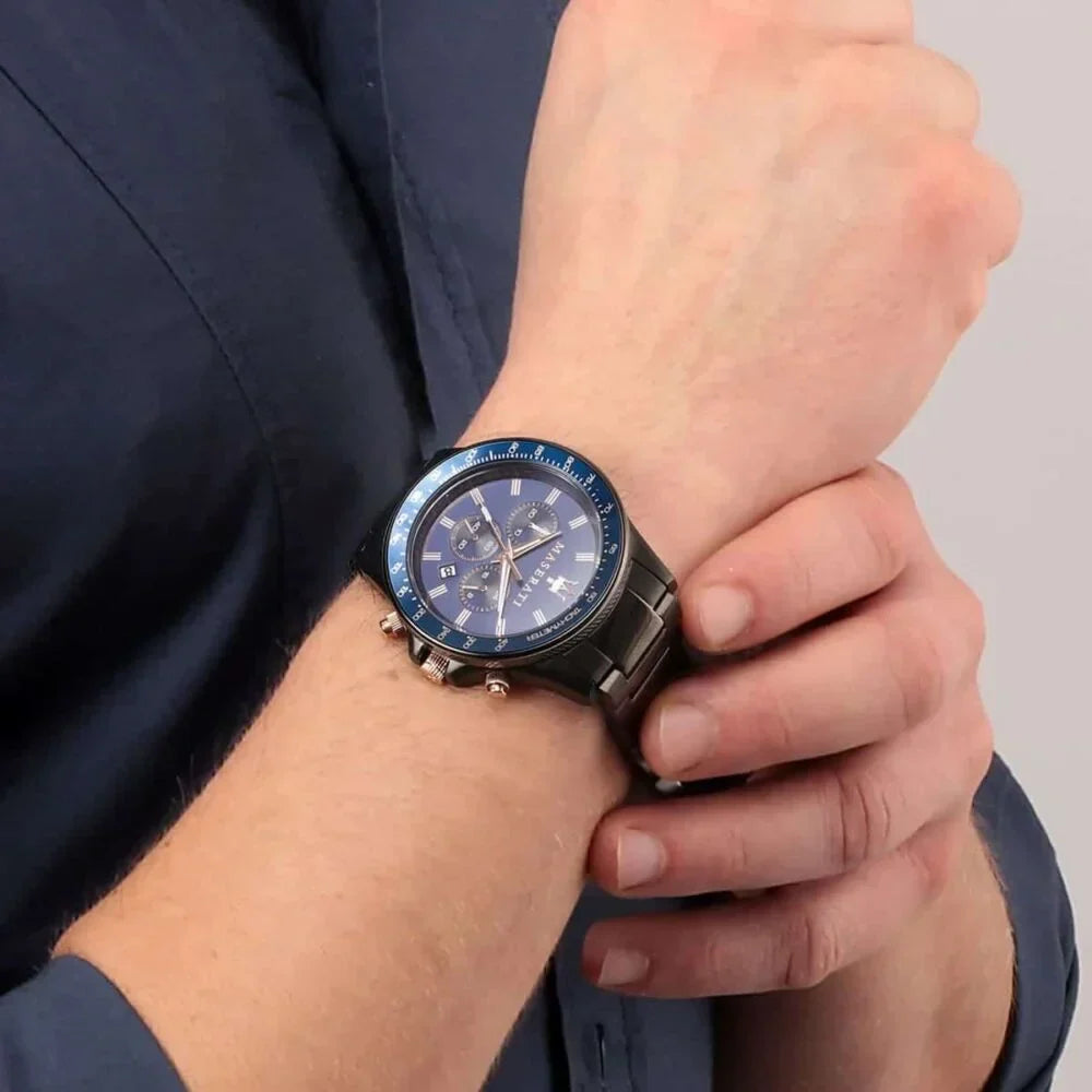 Maserati Blue Dial 44 mm Metal Bracelet Men's Watch R8873640001
