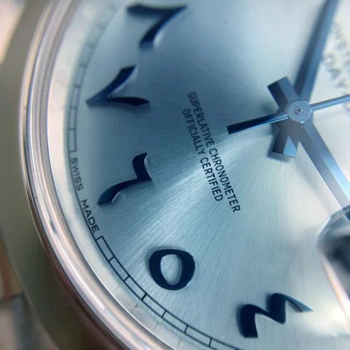 Rolex Arabic Numerals Day-Date 36 mm Metal Bracelet Watch