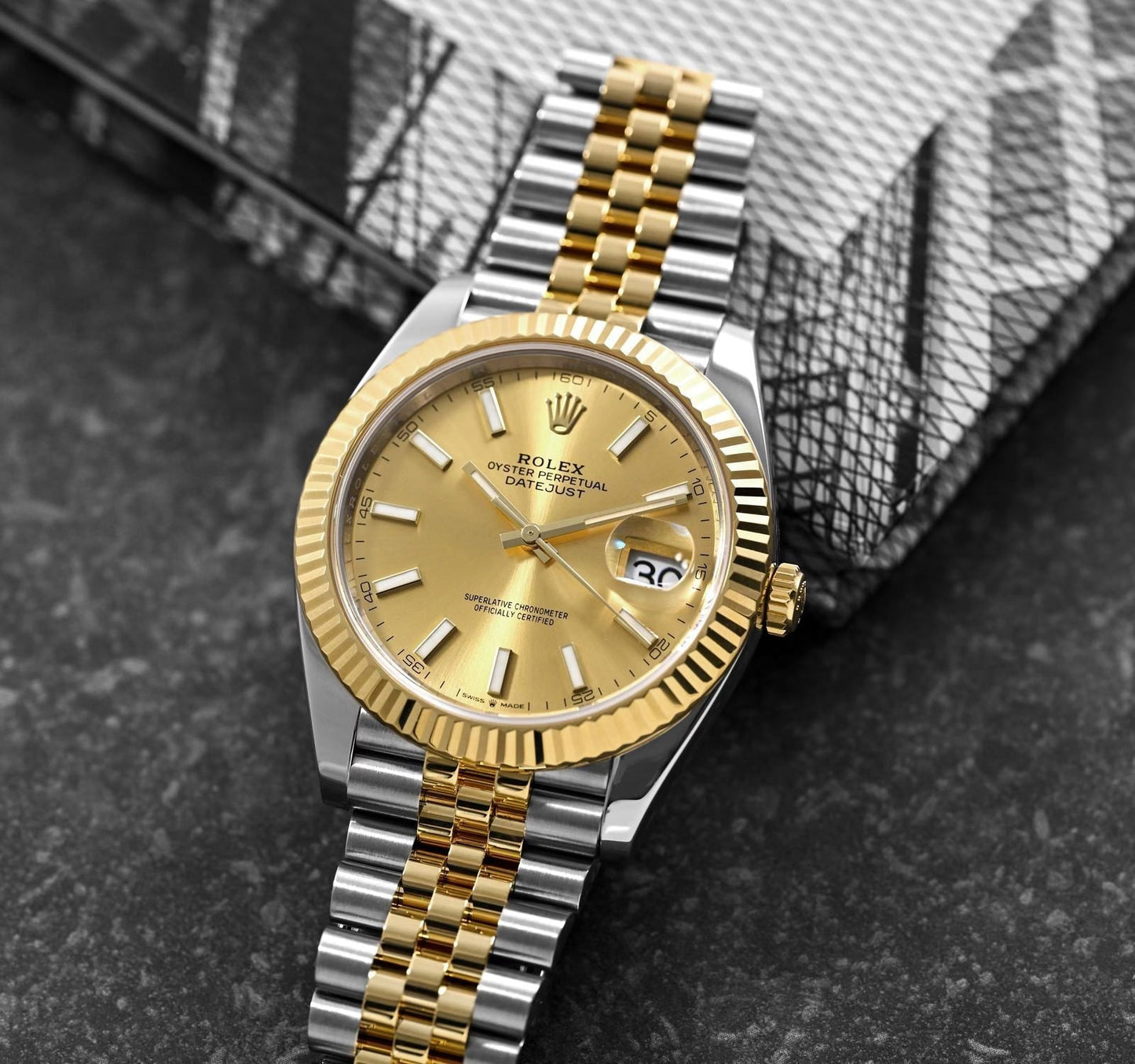 Rolex Datejust 41 mm Metal Bracelet Men's Watch