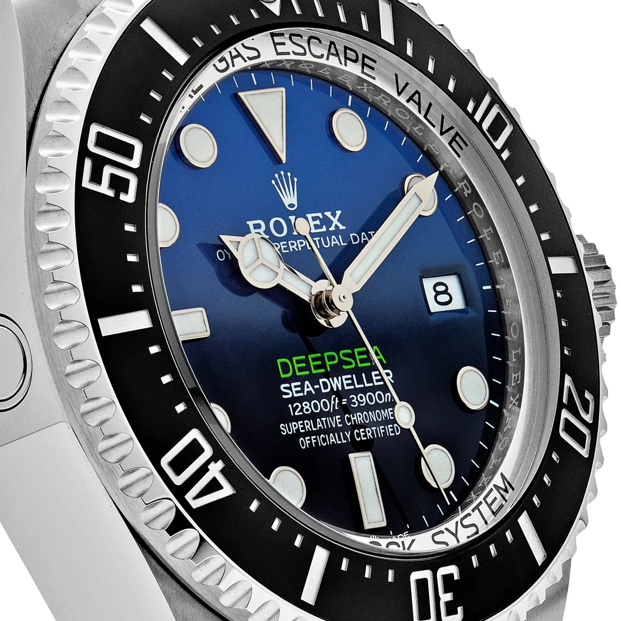 Rolex Deepsea Blue Dial 44 mm Metal Bracelet Men's Watch