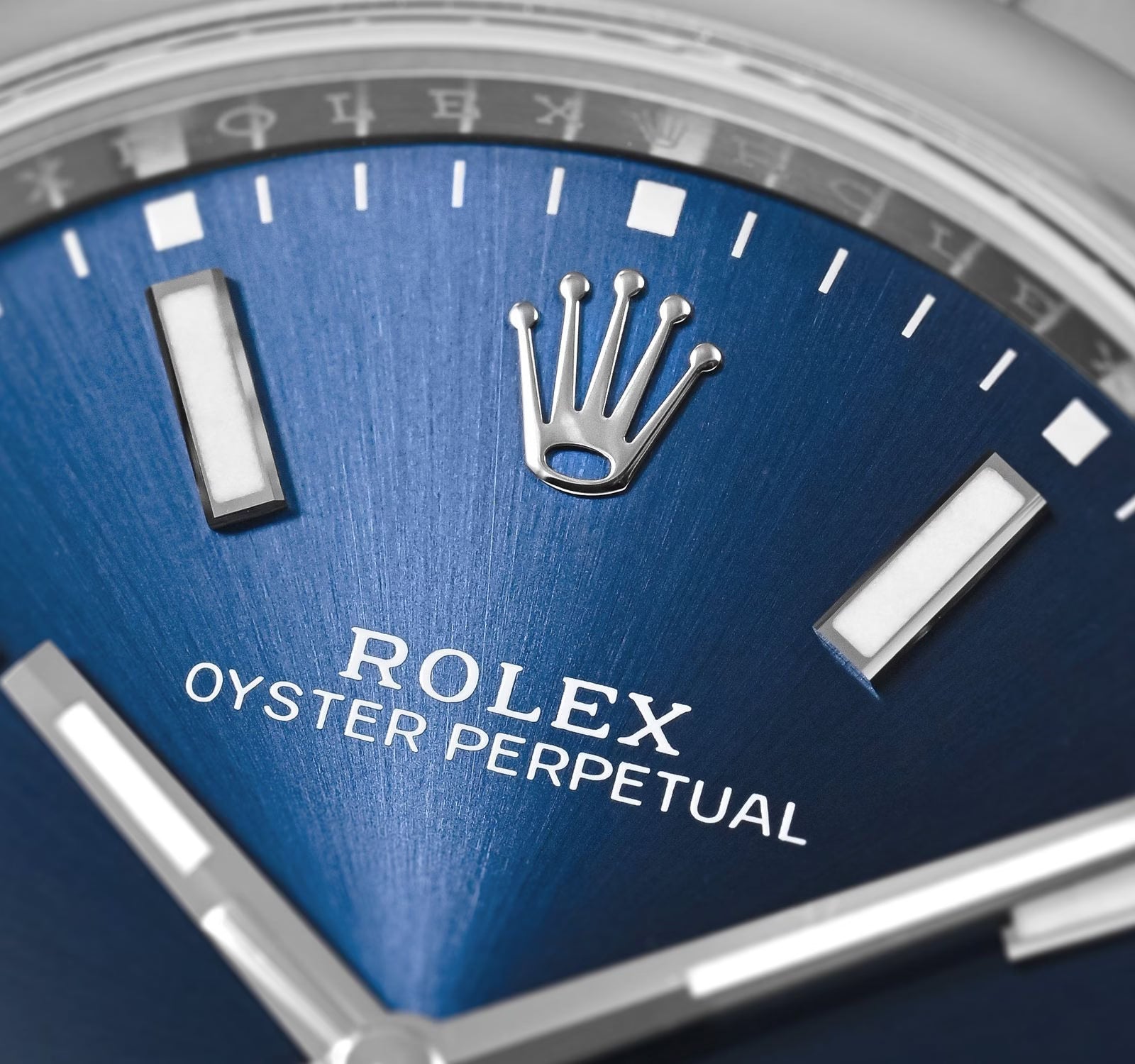 Rolex Perpetual Blue Dial 41 mm Metal Bracelet Men's Watch
