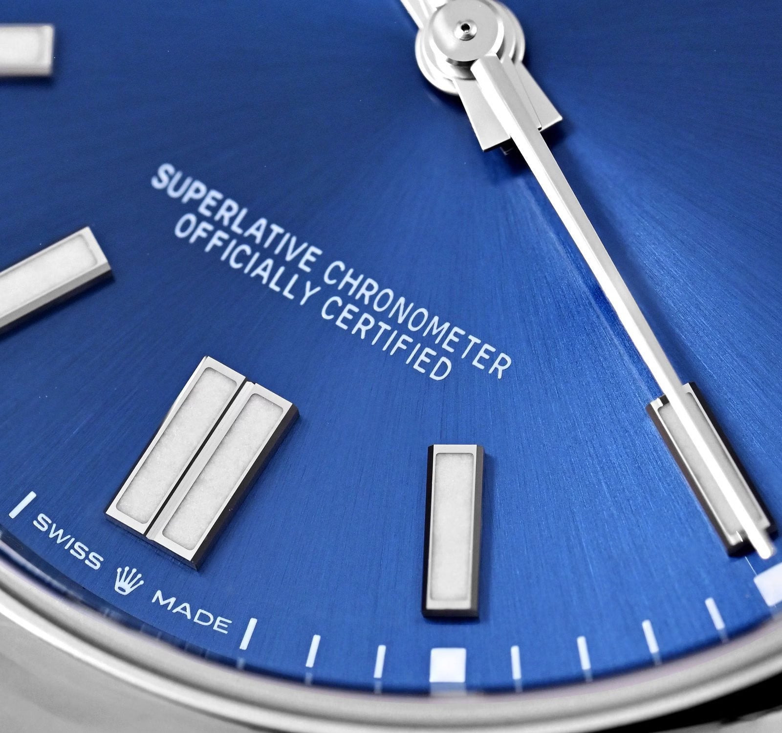 Rolex Perpetual Blue Dial 41 mm Metal Bracelet Men's Watch