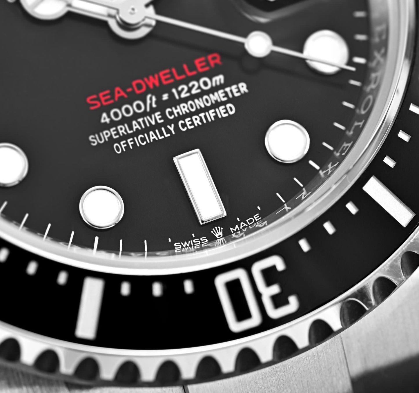 Rolex Sea-Dweller Black Dial 44 mm Metal Bracelet Men's Watch