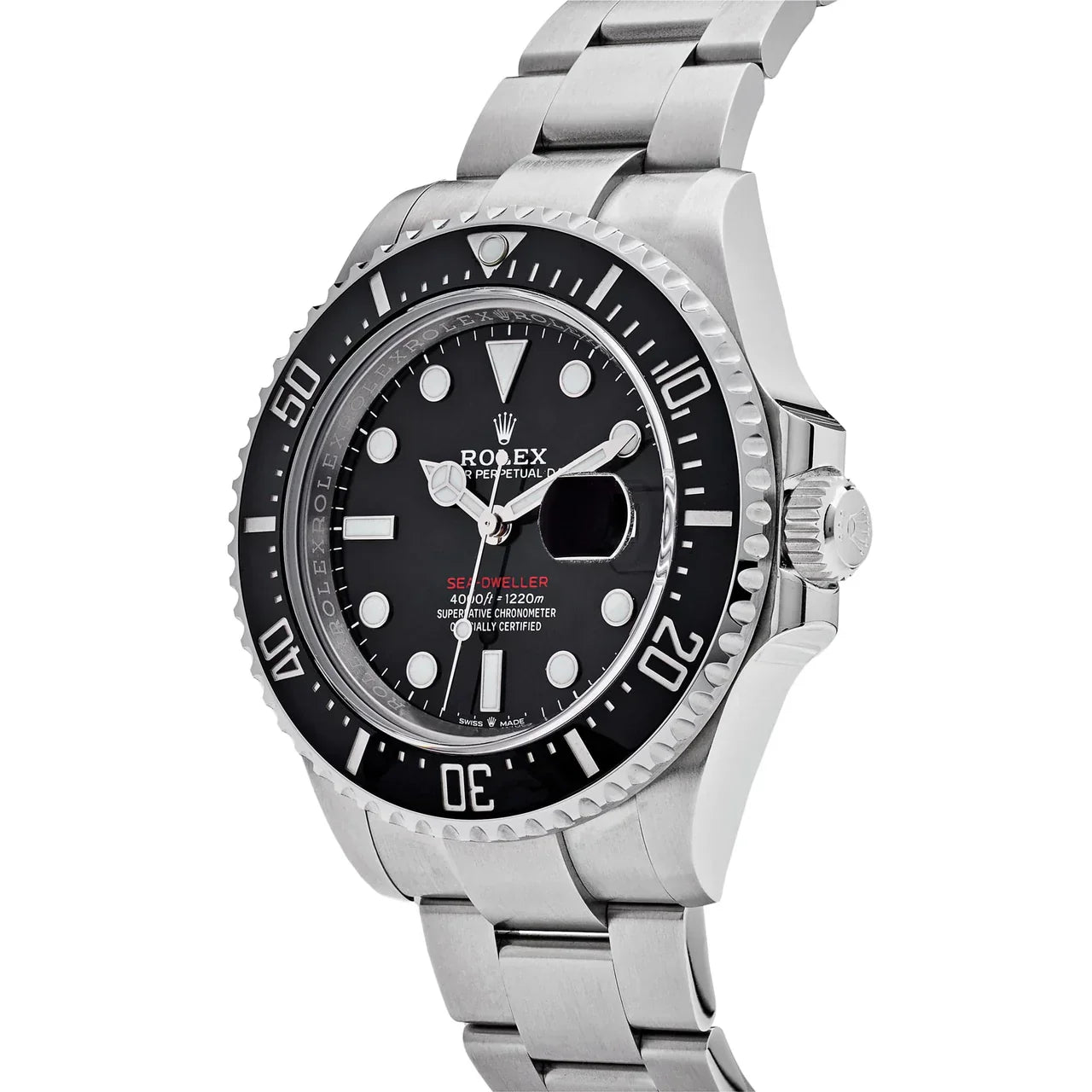Rolex Sea-Dweller Black Dial 44 mm Metal Bracelet Men's Watch