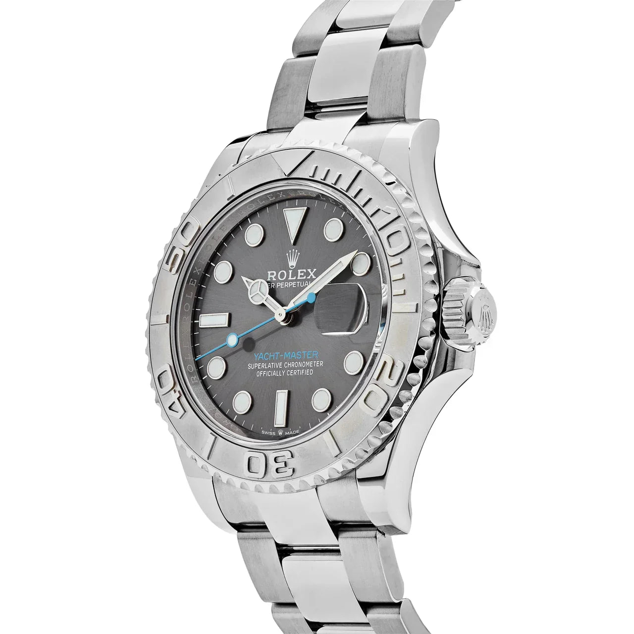 Rolex Yacht-Master Silver Dial 44 mm Silver Strap Men's Watch
