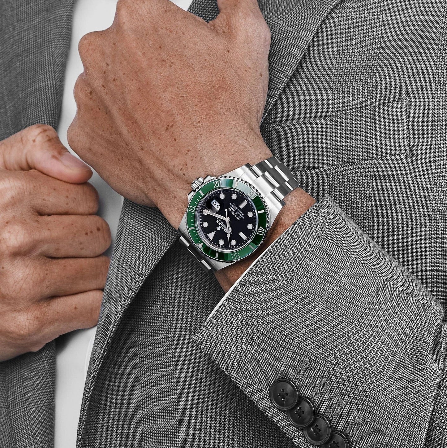 Rolex Submariner Black Dial 41 mm Metal Bracelet Men's Watch (Ref. 071)