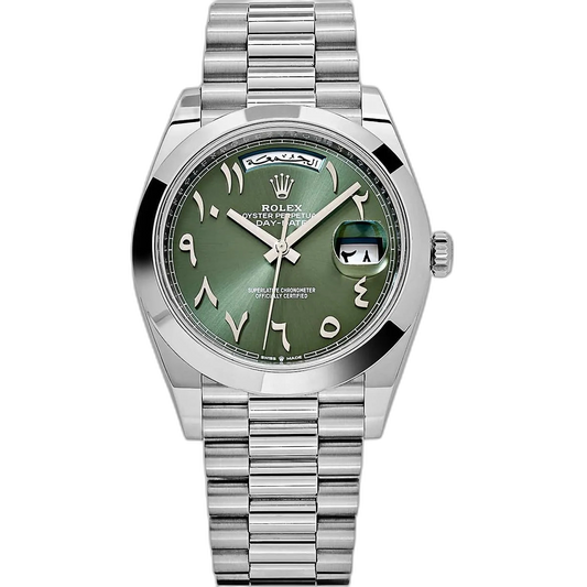 Rolex Day-Date Green Dial 36 mm Metal Bracelet Men's Watch (Ref. 018)