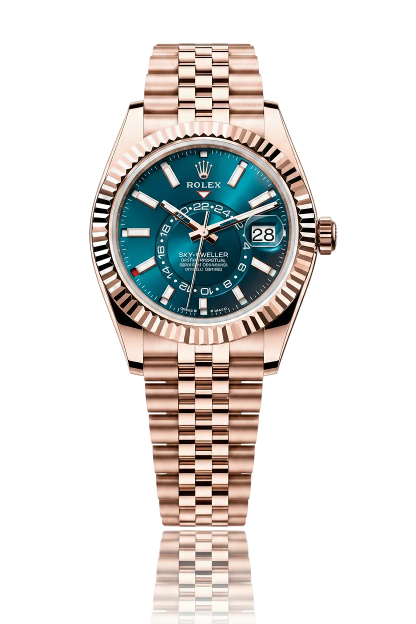 Rolex Sky-Dweller Blue Dial 42 mm Metal Bracelet Men's Watch (Ref. 016)