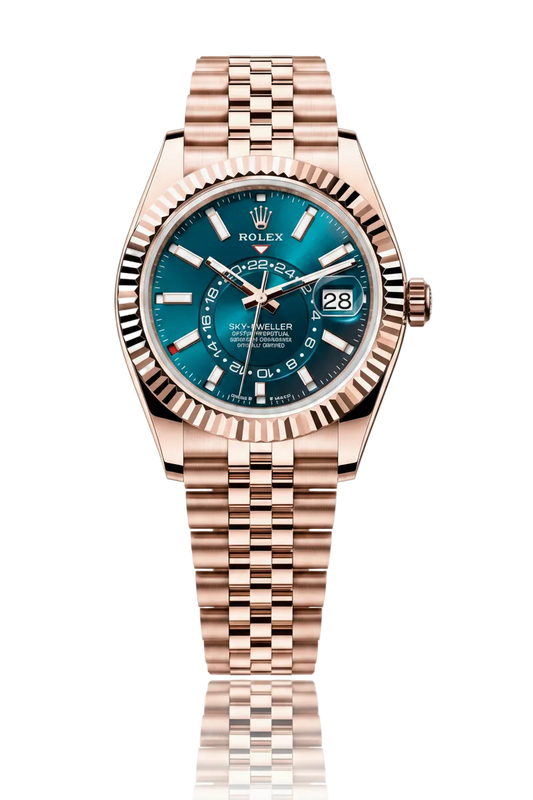 Rolex Sky-Dweller Blue Dial 42 mm Metal Bracelet Men's Watch (Ref. 016)