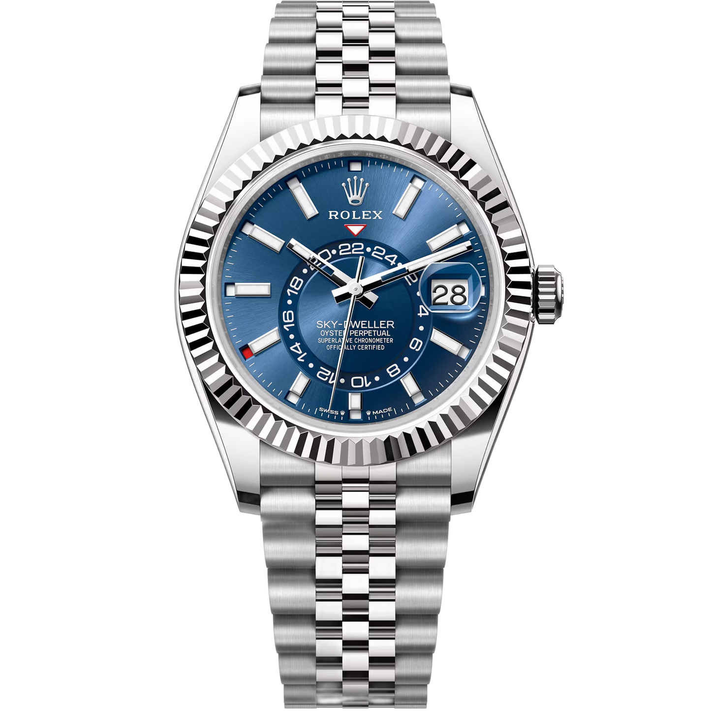 Rolex Sky-Dweller Blue Dial 42 mm Metal Bracelet Men's Watch (Ref. 053)