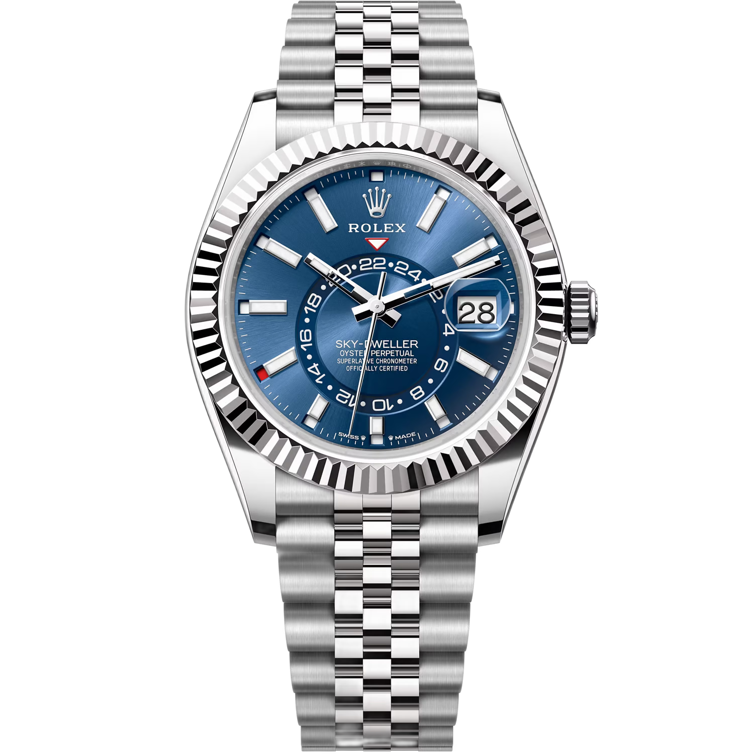 Rolex Sky-Dweller Blue Dial 42 mm Metal Bracelet Men's Watch (Ref. 053)