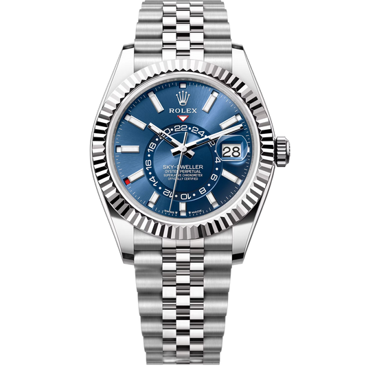 Rolex Sky-Dweller Blue Dial 42 mm Metal Bracelet Men's Watch (Ref. 053)