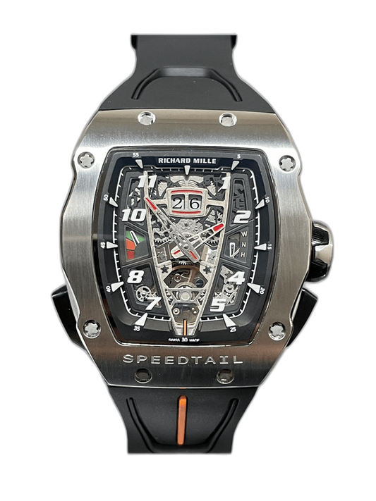 Luxury Best Richard Mille RM 40-01 Replica McLaren Speedtail – Water-Drop Case, Black Rubber Strap, Swiss Movement