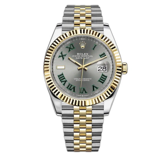 Rolex Datejust Gray Dial 41 mm Metal Bracelet Men's Watch (Ref. 006)