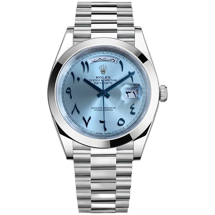 Rolex Arabic Numerals Day-Date 36 mm Metal Bracelet Watch