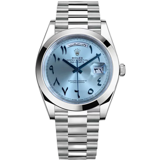 Rolex Arabic Numerals Day-Date 36 mm Metal Bracelet Watch
