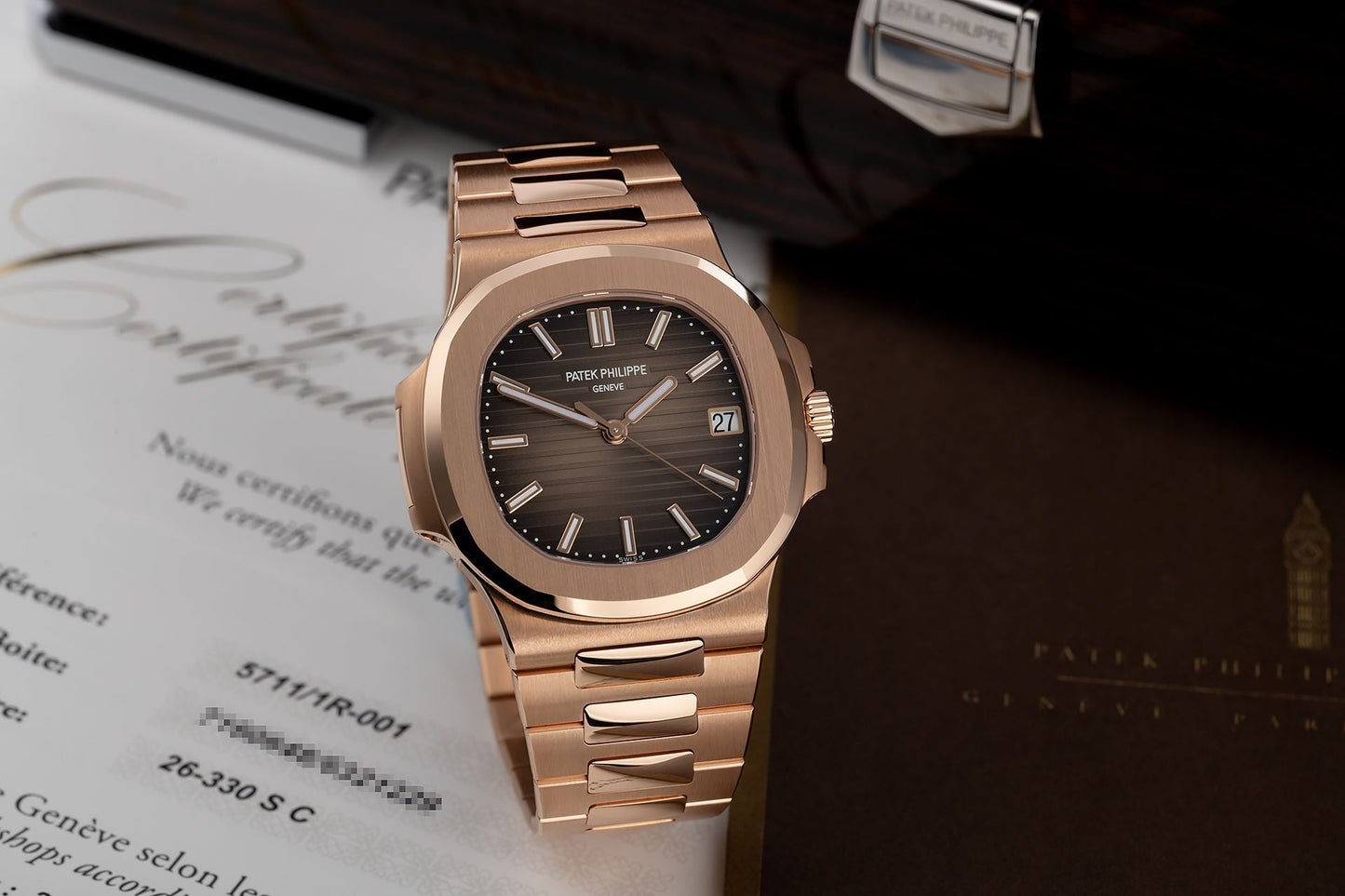 Patek Philippe Nautilus Brown Dial 41 mm Bracelet Men's Watch