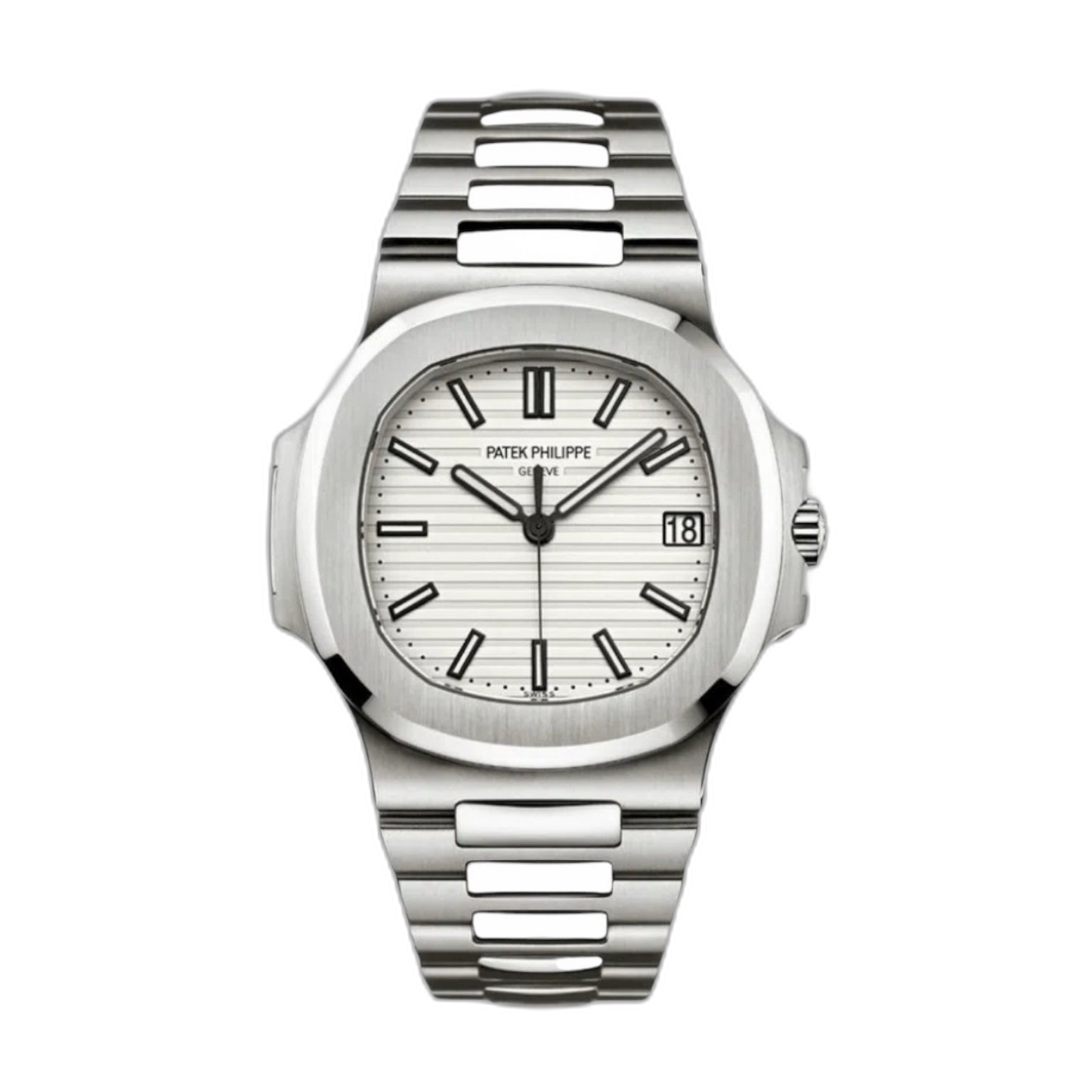 Patek Philippe Nautilus White Dial 41 mm Bracelet Men's Watch (Ref. V2)